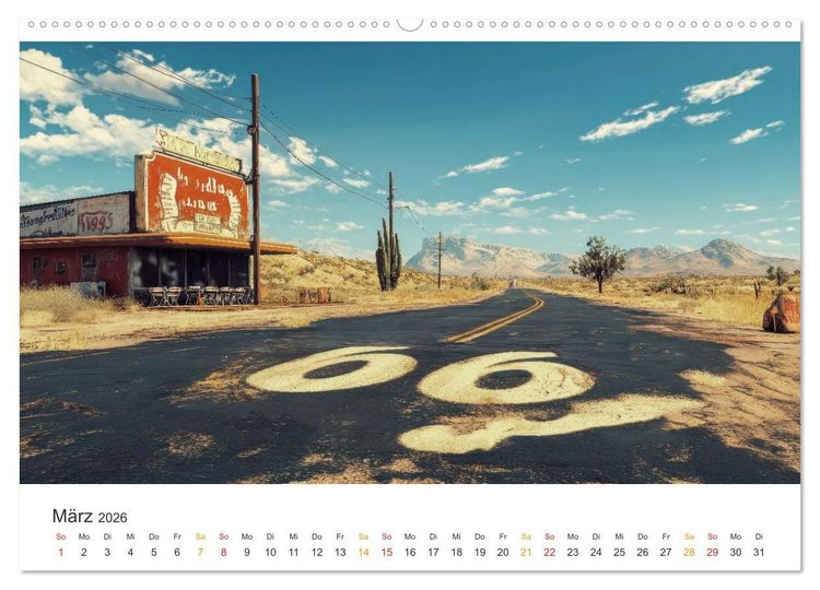 Produktbild: Zeitreise auf Asphalt (hochwertiger Premium Wandkalender 2026 DIN A2 quer), Kunstdruck in Hochglanz