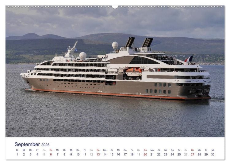 Produktbild: Giganten der Meere - Kreuzfahrtschiffe (Wandkalender 2026 DIN A2 quer), CALVENDO Monatskalender