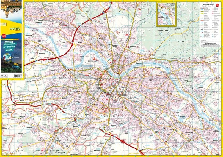 Falk Cityplan Dresden 1:20.000