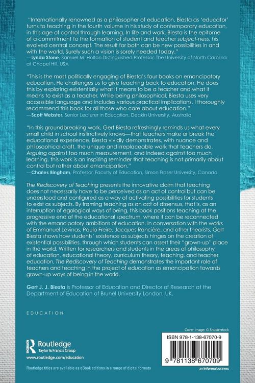 Produktbild: The Rediscovery of Teaching