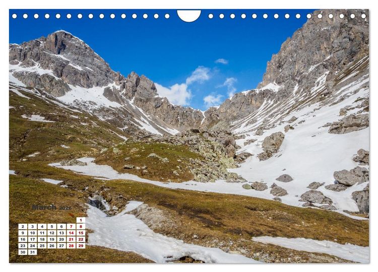 Produktbild: The French Alps, on the trail of the marmot (Wall Calendar 2026 DIN A4 landscape), CALVENDO 12 Month Wall Calendar