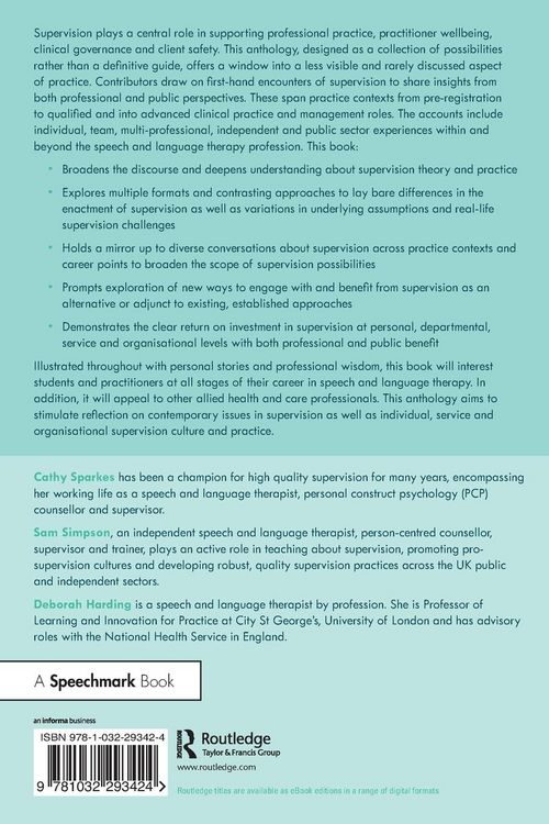 Produktbild: Supervision in Speech and Language Therapy
