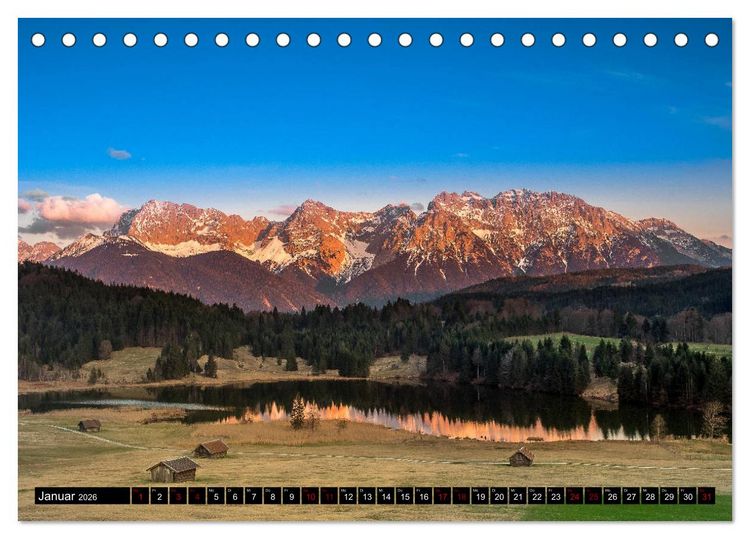 Produktbild: Traumhafte Alpen (Tischkalender 2026 DIN A5 quer), CALVENDO Monatskalender