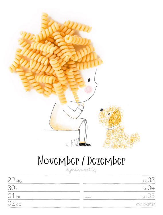 Produktbild: Little Dreams Wochenplaner Kalender 2027