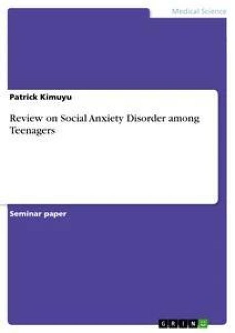 Produktbild: Review on Social Anxiety Disorder among Teenagers