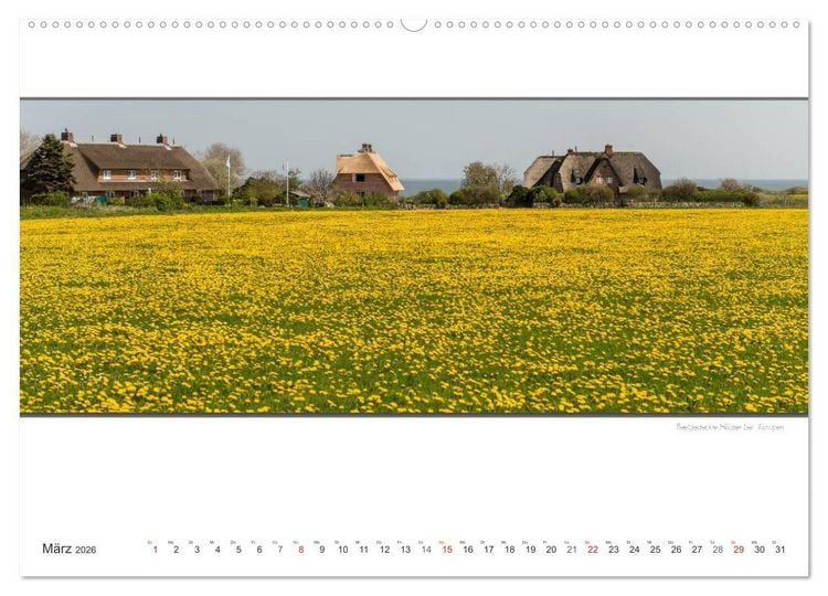 Produktbild: Emotionale Momente: Sylt de Luxe - die sch&ouml;nste deutsche Insel. (hochwertiger Premium Wandkalender 2026 DIN A2 quer), Kunstdruck in Hochglanz