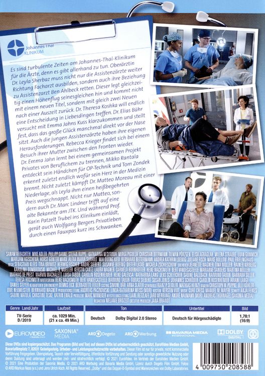 Produktbild: In aller Freundschaft - Die jungen &Auml;rzte - Staffel 6.2/Folgen 232-252 [7 DVDs]