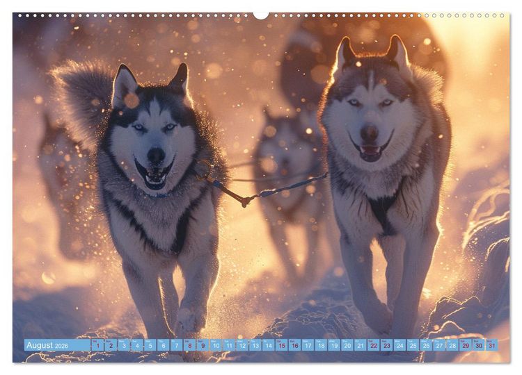 Produktbild: Sled Dogs - the Dream of Running (Wall Calendar 2026 DIN A2 landscape), CALVENDO 12 Month Wall Calendar