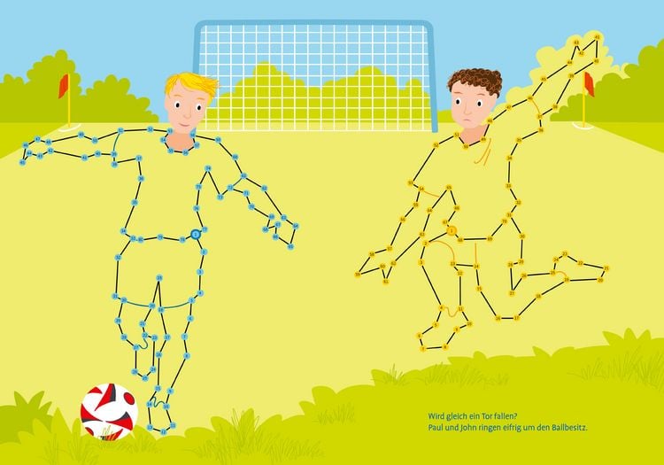 Produktbild: Total bunt von Punkt zu Punkt. Fu&szlig;ball. Von 1 bis 100