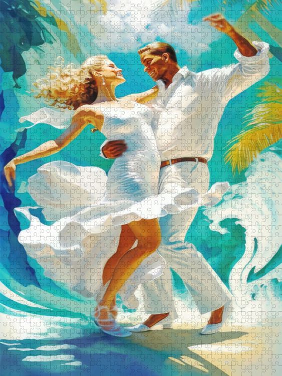 Produktbild: CALVENDO Puzzle Tanzfieber | 1000 Teile Lege-Gr&ouml;&szlig;e 64x48cm Foto-Puzzle f&uuml;r gl&uuml;ckliche Stunden