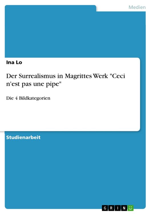 Produktbild: Der Surrealismus in Magrittes Werk "Ceci n'est pas une pipe"