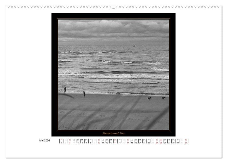 Produktbild: Wangerooge in Fine Art (Wandkalender 2026 DIN A2 quer), CALVENDO Monatskalender
