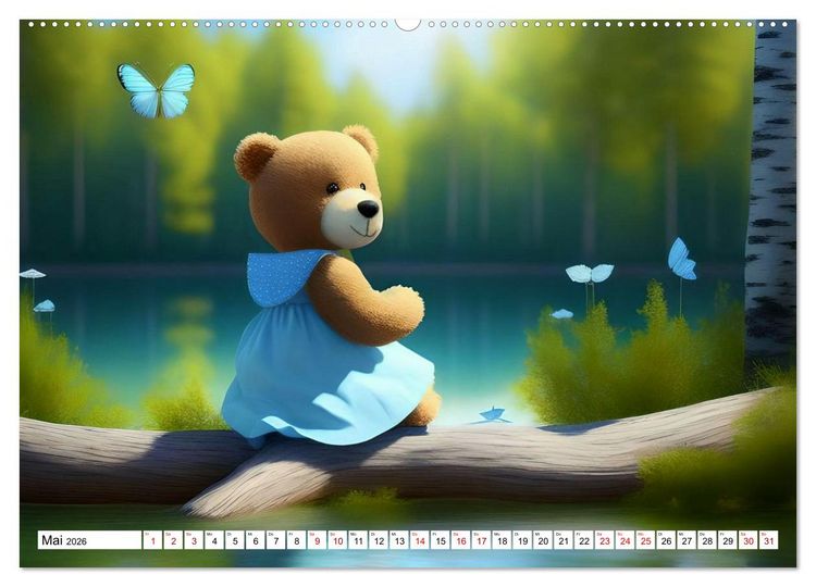 Produktbild: Sommerb&auml;rchen (hochwertiger Premium Wandkalender 2026 DIN A2 quer), Kunstdruck in Hochglanz