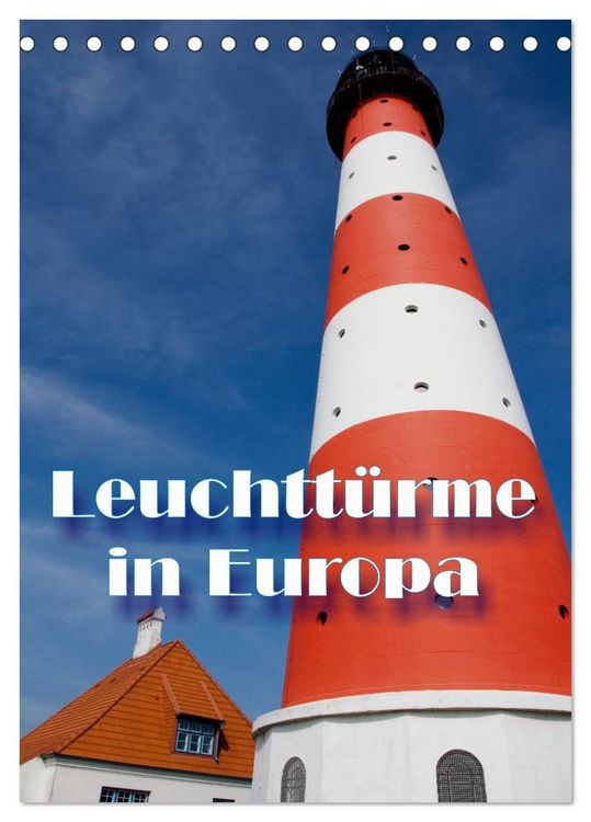 Produktbild: Leuchtt&uuml;rme in Europa (Tischkalender 2026 DIN A5 hoch), CALVENDO Monatskalender