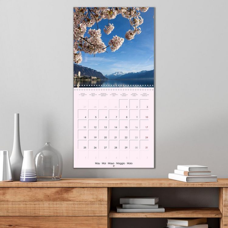 Produktbild: Evasion &agrave; Montreux (Calendrier mural carr&eacute; 2026 30x30 cm) Calendrier double avec une page pour vos prises de notes