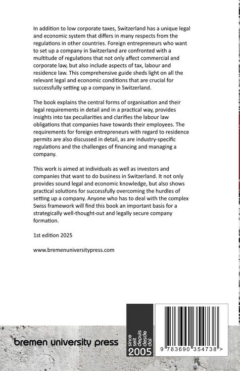 Produktbild: Company Formation in Switzerland by Foreign Nationals