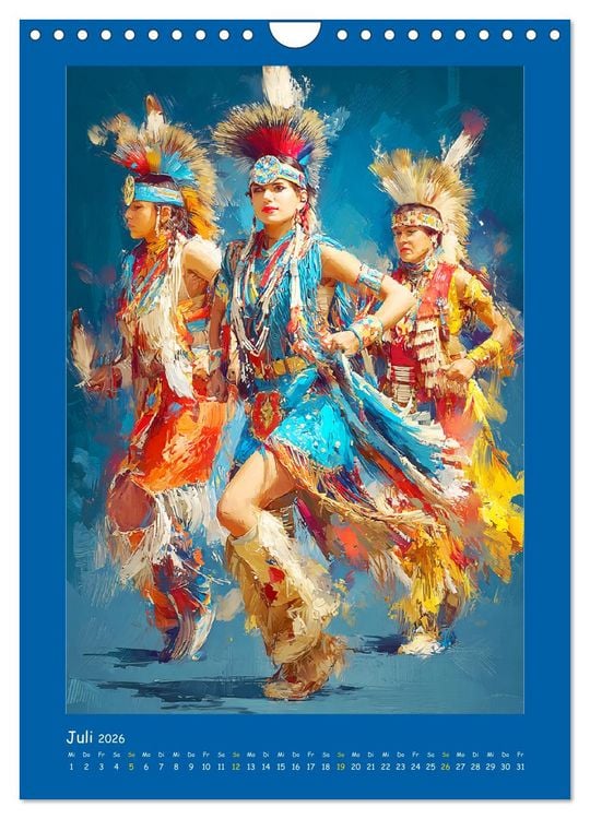 Produktbild: Omaha-Tanz. Grastanz der amerikanischen Ureinwohner (Wandkalender 2026 DIN A4 hoch), CALVENDO Monatskalender