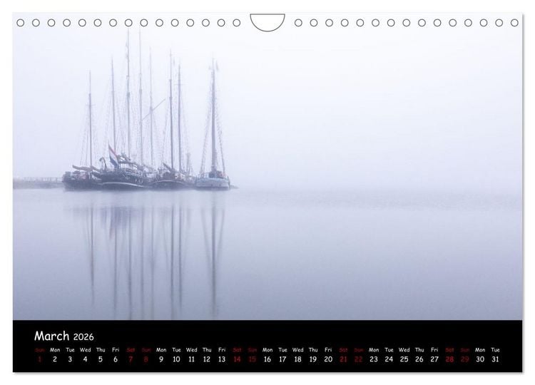 Produktbild: Moody calendar (Wall Calendar 2026 DIN A4 landscape), CALVENDO 12 Month Wall Calendar