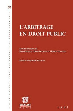 Produktbild: L'Arbitrage en Droit Public