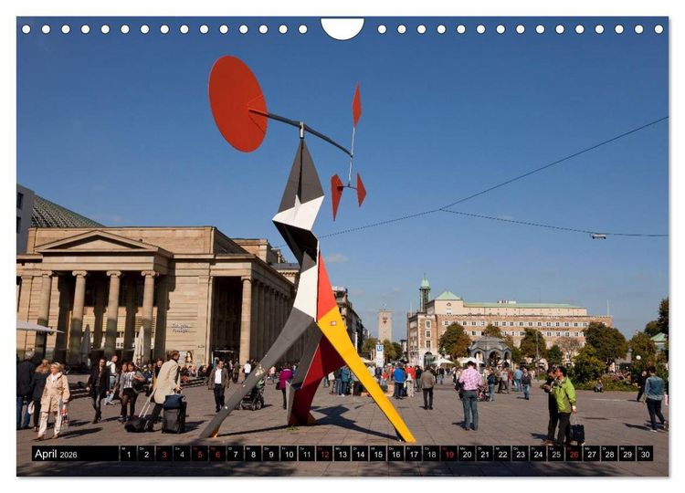 Produktbild: Landeshauptstadt Stuttgart (Wandkalender 2026 DIN A4 quer), CALVENDO Monatskalender