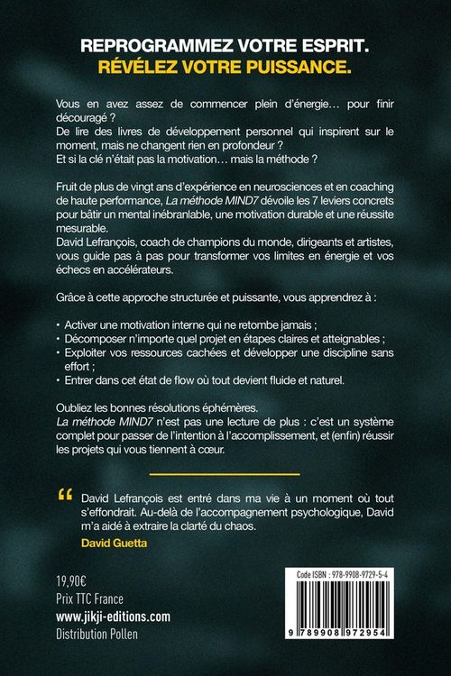 Produktbild: La m&eacute;thode Mind7 : du d&eacute;couragement &agrave; l'accomplissement