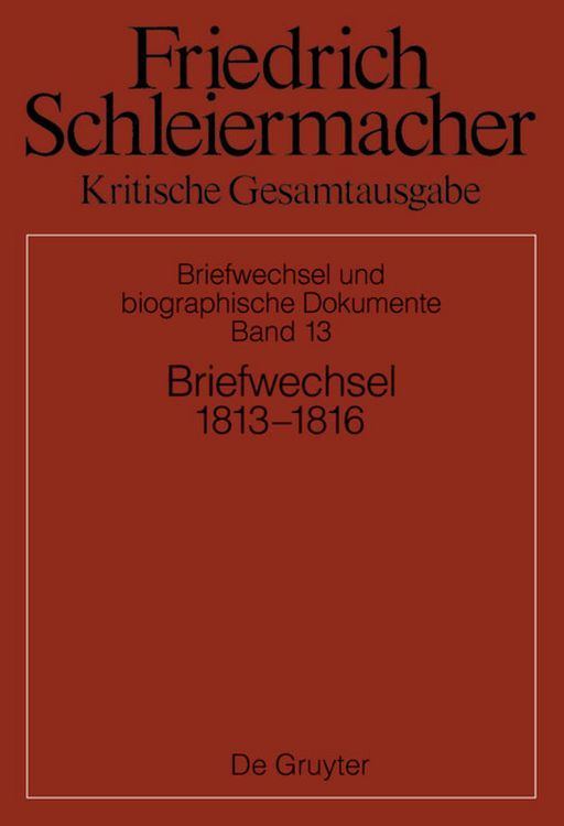 Produktbild: Briefwechsel 1813-1816