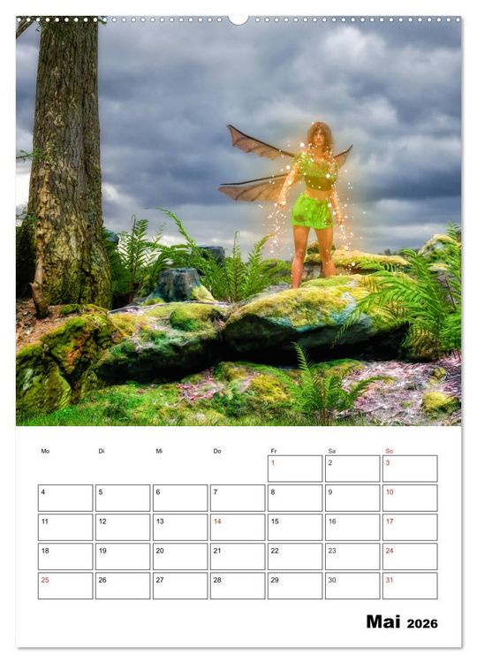 Produktbild: Im Land der imagin&auml;ren Feen (hochwertiger Premium Wandkalender 2026 DIN A2 hoch), Kunstdruck in Hochglanz