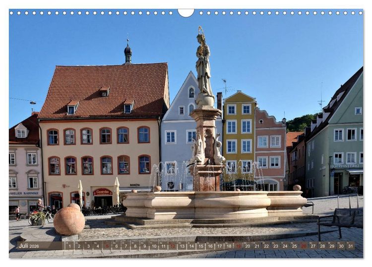 Produktbild: Landsberg am Lech - Die liebenswerte und romantische Stadt am Fluss (Wandkalender 2026 DIN A3 quer), CALVENDO Monatskalender