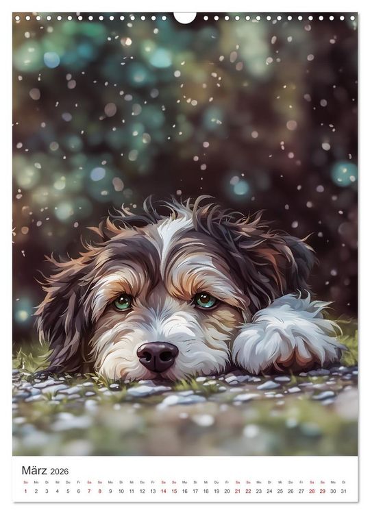 Produktbild: Der Aussiedoodle - Lebensfreude pur (Wandkalender 2026 DIN A3 hoch), CALVENDO Monatskalender