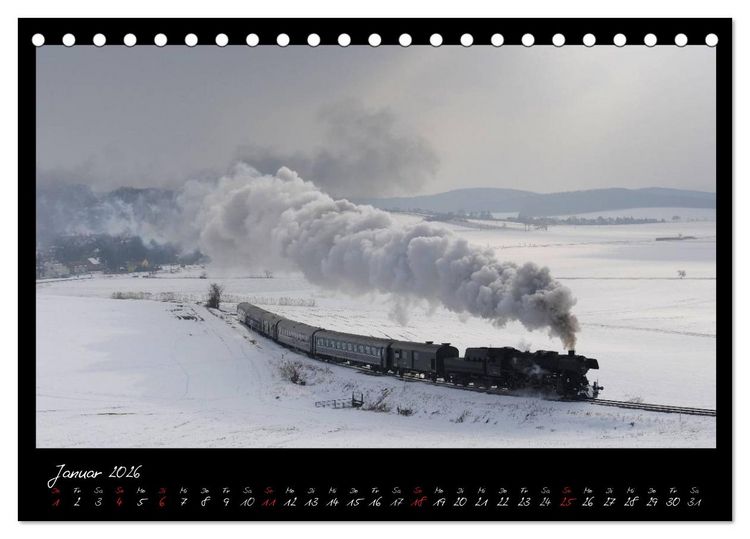 Produktbild: Faszination Dampflokomotive (Tischkalender 2026 DIN A5 quer), CALVENDO Monatskalender