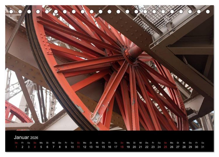 Produktbild: Eiffel Tower &ndash; Tour Eiffel &ndash; Eiffelturm &ndash; Paris 2026 (Tischkalender 2026 DIN A5 quer), CALVENDO Monatskalender