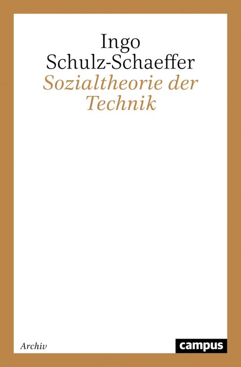 Produktbild: Sozialtheorie der Technik