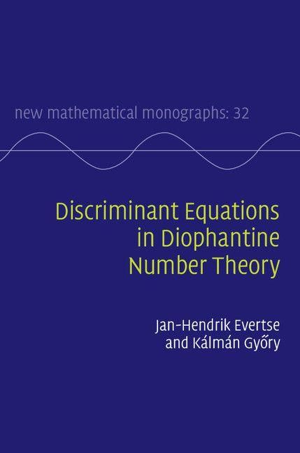Produktbild: Discriminant Equations in Diophantine Number Theory