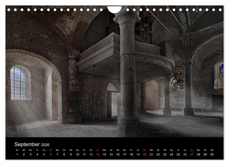Produktbild: Geheimnisvolle Orte - Lost Places (Wandkalender 2026 DIN A4 quer), CALVENDO Monatskalender
