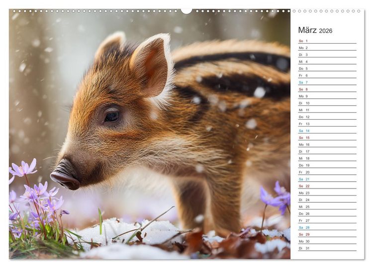 Produktbild: Waldgefl&uuml;ster (hochwertiger Premium Wandkalender 2026 DIN A2 quer), Kunstdruck in Hochglanz