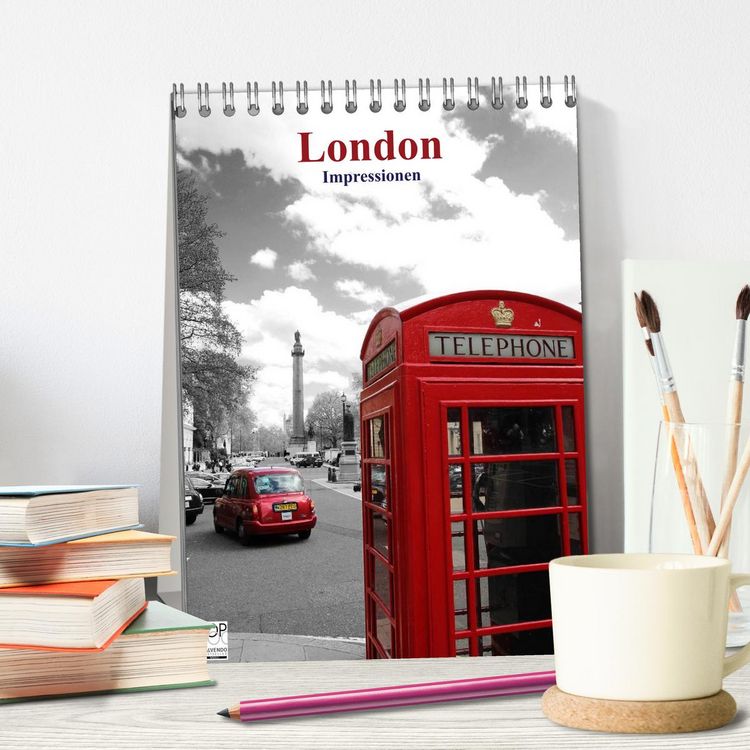 Produktbild: London - Impressionen (Tischkalender 2026 DIN A5 hoch), CALVENDO Monatskalender