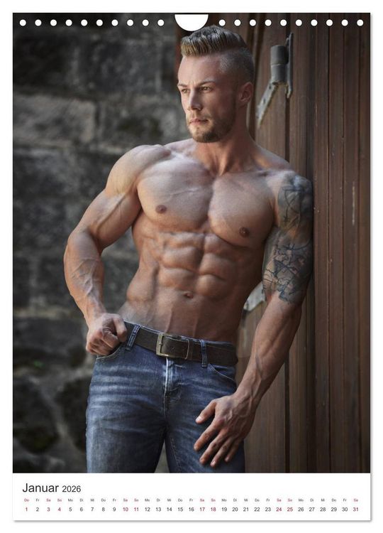 Produktbild: Men's Physique (Wandkalender 2026 DIN A4 hoch), CALVENDO Monatskalender