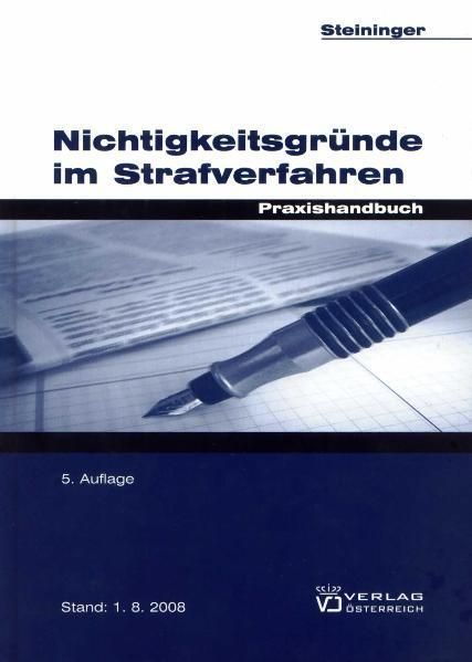 Produktbild: Nichtigkeitsgr&uuml;nde im Strafverfahren