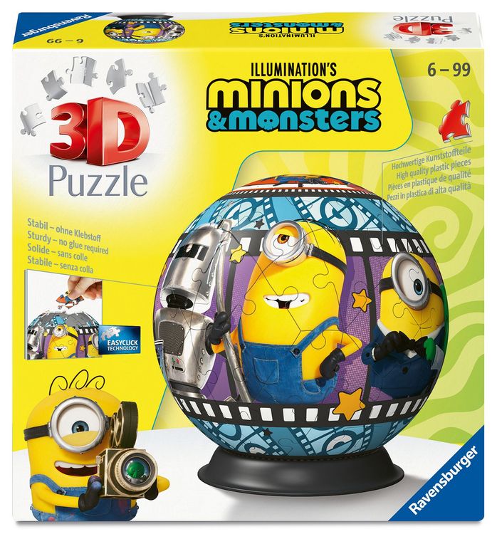 Produktbild: 3D Puzzle-Ball Minions 3