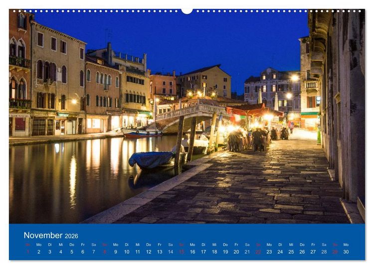 Produktbild: Mein lautloses Venedig (hochwertiger Premium Wandkalender 2026 DIN A2 quer), Kunstdruck in Hochglanz