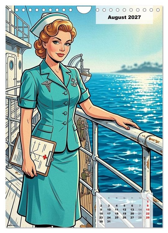 Produktbild: Uniform-Girls (Wandkalender 2027 DIN A4 hoch), CALVENDO Monatskalender