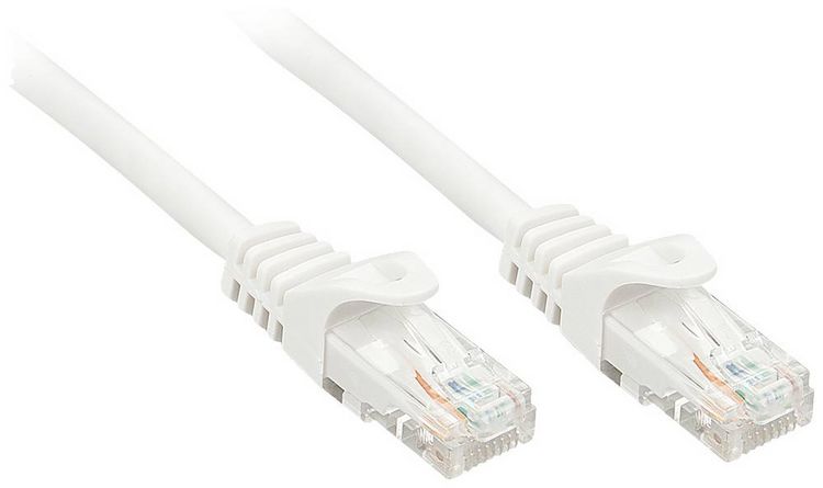 Produktbild: LINDY 48207 RJ45 Patchkabel CAT 6 U/UTP 10.00m Wei&szlig; 1St.