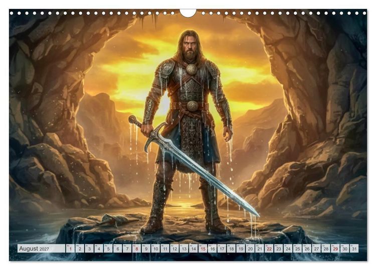 Produktbild: Beowulf &ndash; Die Saga des Drachenbezwingers (Wandkalender 2027 DIN A3 quer), CALVENDO Monatskalender
