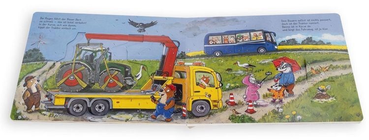 Produktbild: Benno Bibers Abschleppwagen. Das Fahrzeug wird jetzt weggebracht, das hat Benno gut gemacht