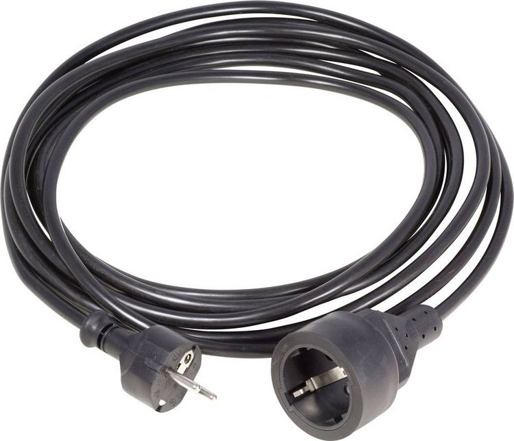 Produktbild: HAWA 1008293 Strom Verl&auml;ngerungskabel 16A Schwarz 3.00m H05VV-F 3G 1,5mm&sup2;