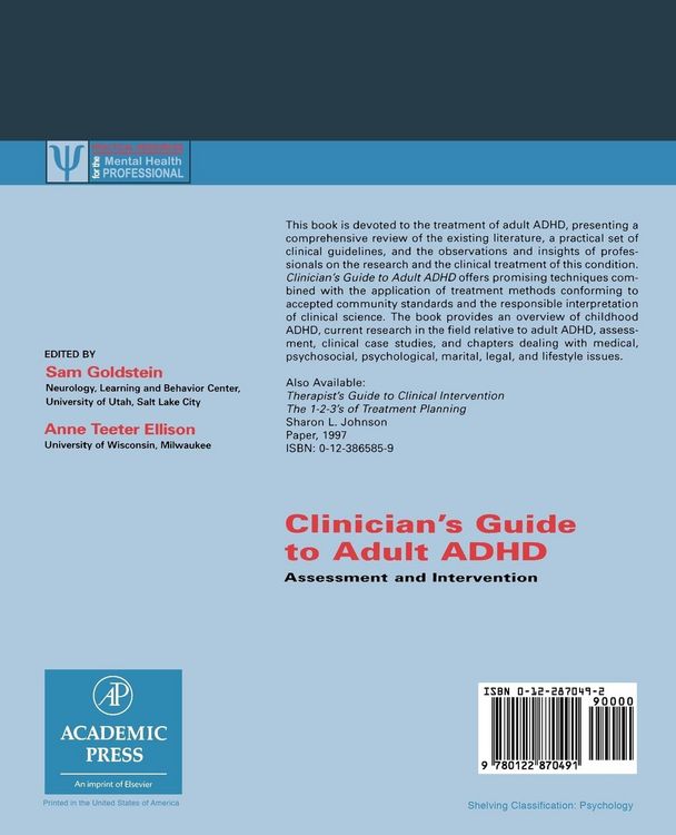 Produktbild: Clinician's Guide to Adult ADHD