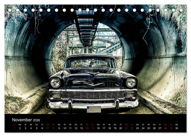 Produktbild: American Automobile (Tischkalender 2026 DIN A5 quer), CALVENDO Monatskalender