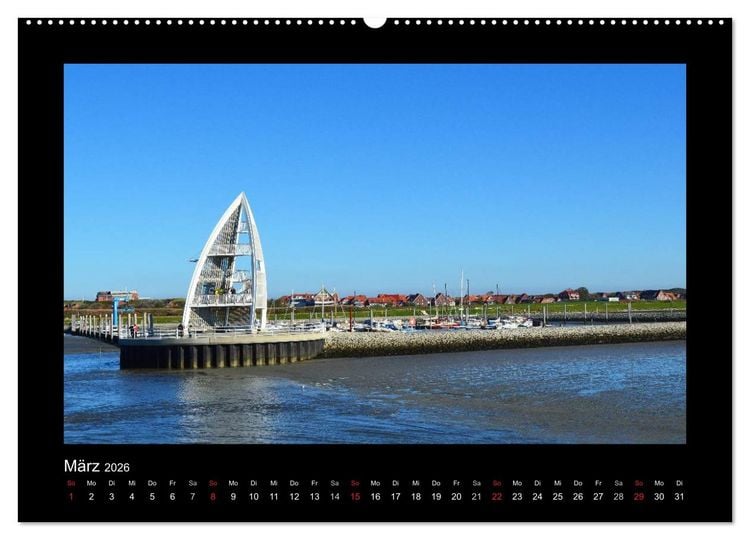 Produktbild: Juist &ndash; Insel im Wattenmeer (Wandkalender 2026 DIN A2 quer), CALVENDO Monatskalender