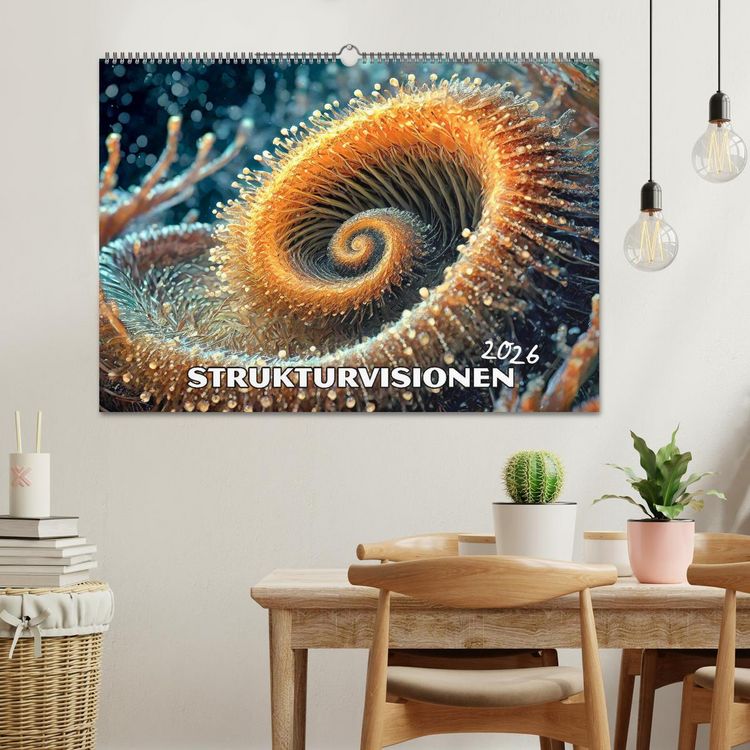 Produktbild: Strukturvisionen (Wandkalender 2026 DIN A2 quer), CALVENDO Monatskalender