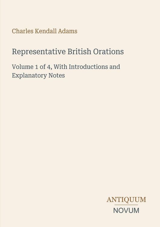 Produktbild: Representative British Orations